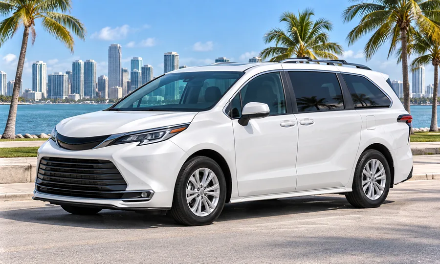 Xe minivan đưa đón gia đình