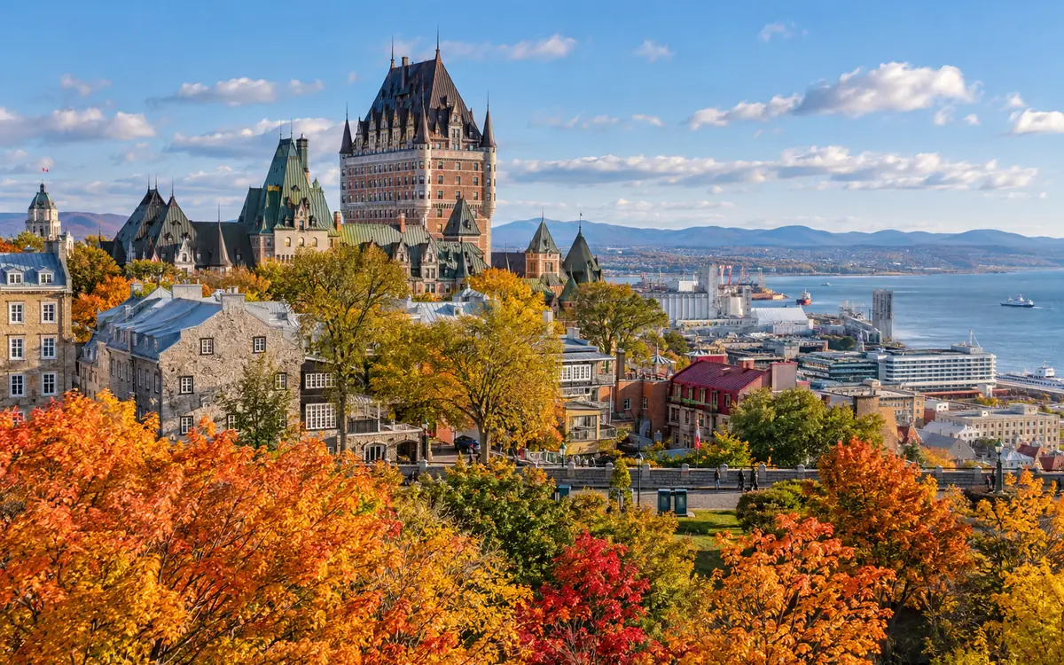 Quebec City in autumn, Eastern Canada