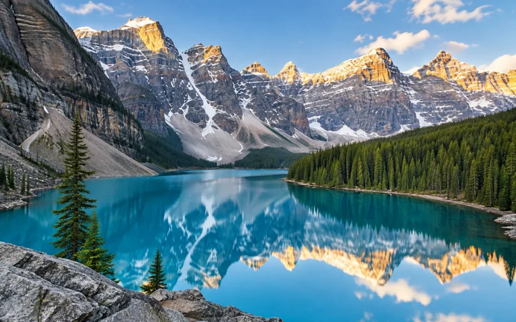 Canadian Rockies lake, Western Canada